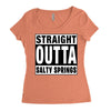 straight outta salty springs Women's Triblend Scoop T-shirt