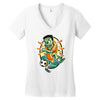 frankenstein soccer Women's V-Neck T-Shirt