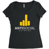 antisocial Women's Triblend Scoop T-shirt