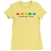 funny retro space invaders 'class of 1978' Ladies Fitted T-Shirt