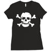 skull bones Ladies Fitted T-Shirt