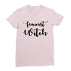 feminist witch Ladies Fitted T-Shirt