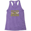 funny black mustache may the stache be with you Racerback Tank