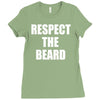 respect the beard Ladies Fitted T-Shirt
