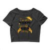 i'm not a widow i'm a wife to a husband with wings Crop Top