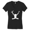 hannibal   stag Women's V-Neck T-Shirt