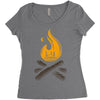 camp &amp; bonfire Women's Triblend Scoop T-shirt