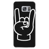 rock and roll throwing horns Samsung Galaxy S7