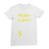 Muggle On Board Yellow Ladies Fitted T-Shirt