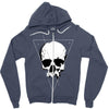 space skull Zipper Hoodie