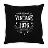 original parts vintage established 1976 perfectly aged Throw Pillow