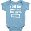 she's got the rack Baby Onesie