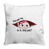 July Peeking Out Baby Girl Throw Pillow