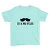 mustache Youth Tee