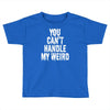 you can't handle my weird Toddler T-shirt