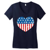 usa flag 2 Women's V-Neck T-Shirt