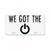 we got the power 4 License Plate