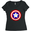 Captain America Women's Triblend Scoop T-shirt