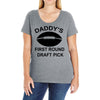 first round   draft pick Ladies Curvy T-Shirt