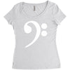 bass cleff funny Women's Triblend Scoop T-shirt