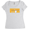 something strong trending Women's Triblend Scoop T-shirt