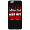 big lips natural hair iPhone 6/6s Case