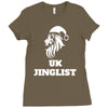 uk jinglist Ladies Fitted T-Shirt