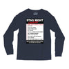 funny stag night checklist, ideal gift, christmas present Long Sleeve Shirts