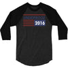 underwood 2016 flag house of cards 3/4 Sleeve Shirt