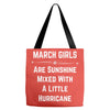 March Girls Tote Bags