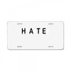 hate License Plate