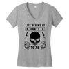 Life Begins at Forty 1978 the Birth of Legends Women's V-Neck T-Shirt