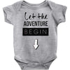 let the adventure begin Baby Bodysuit