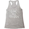 tired as a mother Racerback Tank