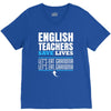 english teacher save lives V-Neck Tee