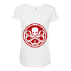 red skull logo avengers marvel comics gift Maternity Scoop Neck T-shirt