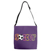 soccer neon rhinestud Adjustable Strap Totes