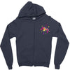 floral sagittarius pocket Zipper Hoodie