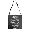 music is the universal language of mankind Adjustable Strap Totes