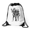 cable and deadpool Drawstring Bags