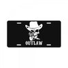 outlaw cow boy motor bike License Plate