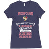 god found autism moms Ladies Fitted T-Shirt