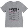 January Girl Facts Aquarius V-Neck Tee