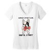 nobody listens to me Women's V-Neck T-Shirt