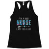 i'm a good nurse i just cuss a lot Racerback Tank