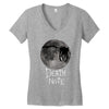 Death Note Moon Women's V-Neck T-Shirt