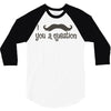 mustache 3/4 Sleeve Shirt
