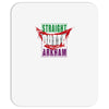 straight outta arkham Mousepad