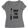 drop the base Women's Triblend Scoop T-shirt