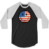 patriotic smiley face 3/4 Sleeve Shirt